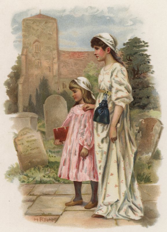 Sabbath Bells (kolor lito) autorstwa Henry Ryland