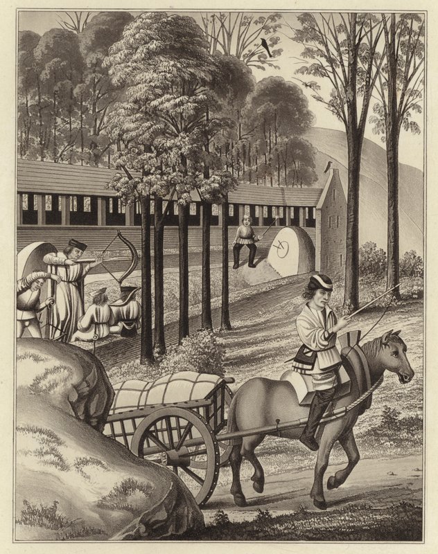 Strzelanie w tyłek, data 1496 autorstwa Henry Shaw