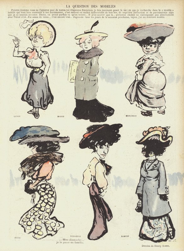 Ilustracja do Le Rire autorstwa Henry Somm