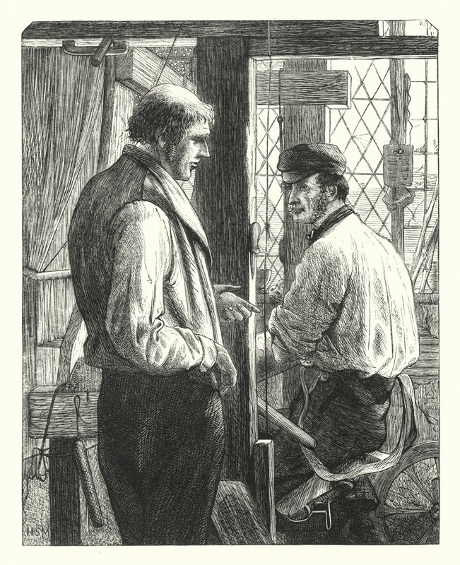Dwóch Tkaczy (grawerowanie) autorstwa Henry Stacey (after) Marks