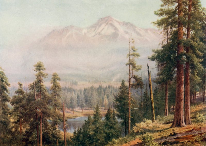 Mount Shasta (kolor lito) autorstwa Henry Sutton Palmer