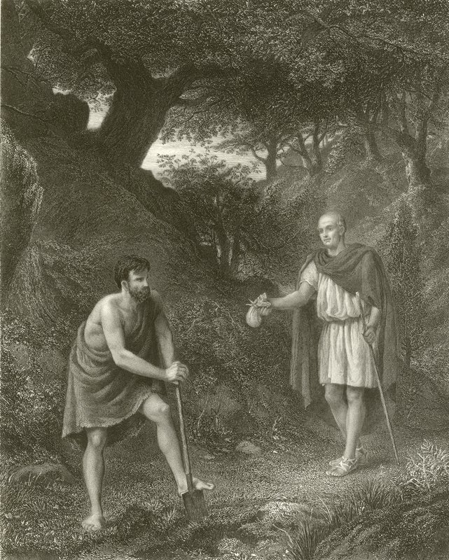Timon i Flawiusz autorstwa Henry Wallis