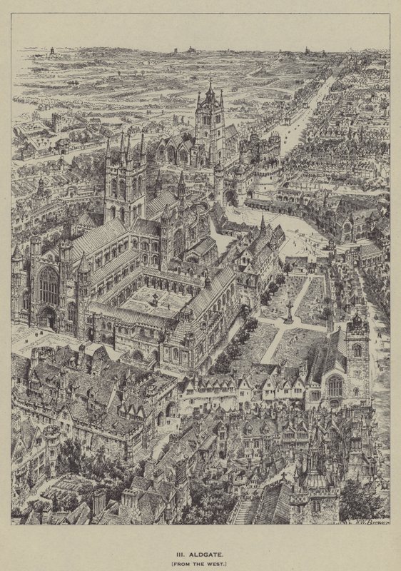 Aldgate, z Zachodu autorstwa Henry William Brewer