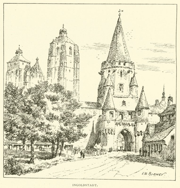 Ingolstadt (grawerowanie) autorstwa Henry William Brewer