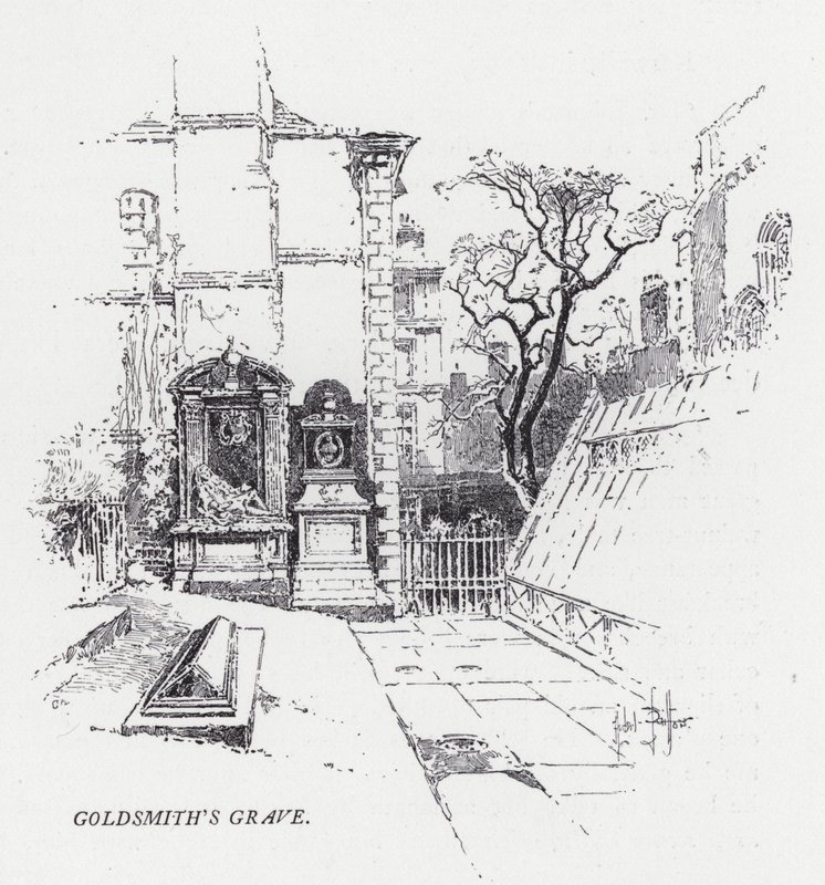 Grób Złotnika (grafika) autorstwa Herbert (after) Railton