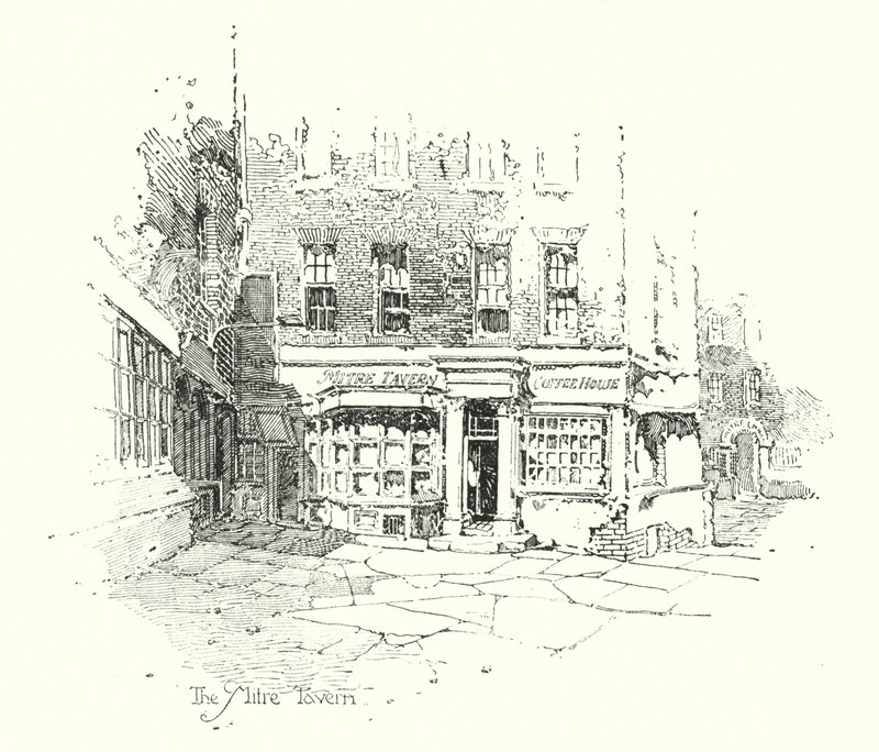 Tawerna Mitre, Londyn (lito) autorstwa Herbert (after) Railton