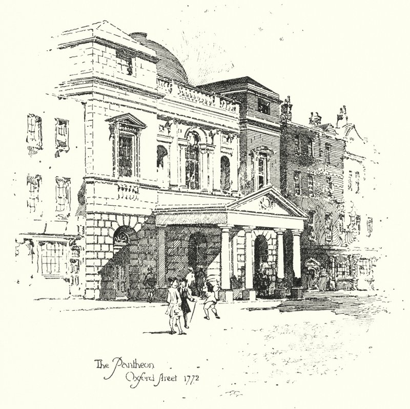 Panteon, Oxford Street, Londyn autorstwa Herbert (after) Railton