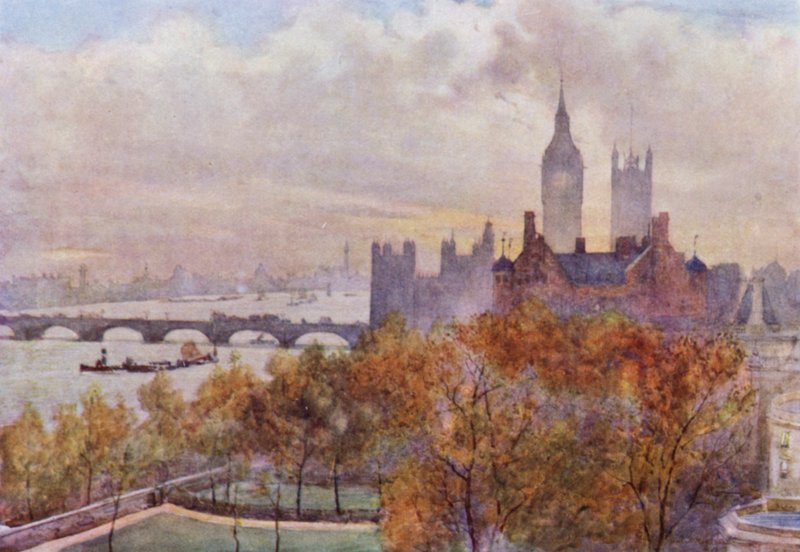 Z Whitehall Court (kolor lito) autorstwa Herbert Menzies (after) Marshall