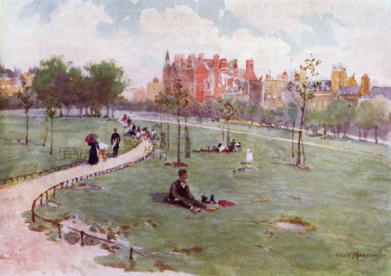 Green Park (kolor lito) autorstwa Herbert Menzies (after) Marshall