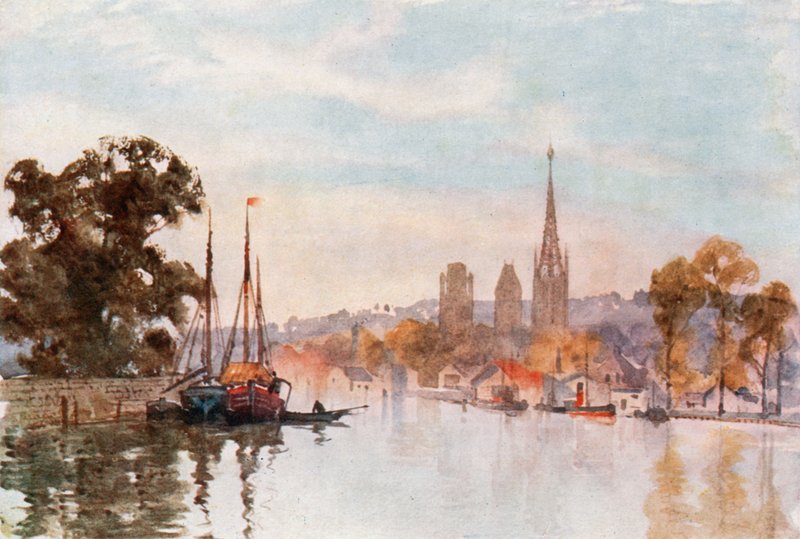 Rouen od rzeki autorstwa Herbert Menzies Marshall