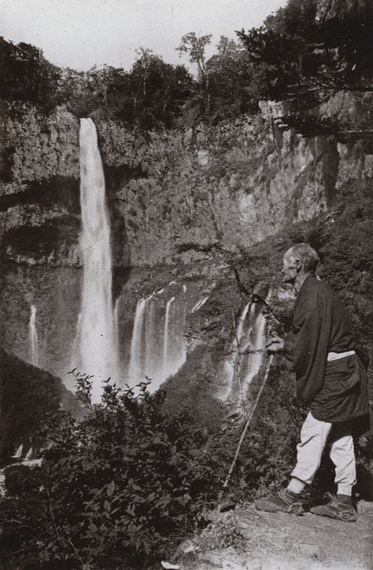 Kegon no Taki (b / w p hot) autorstwa Herbert Ponting