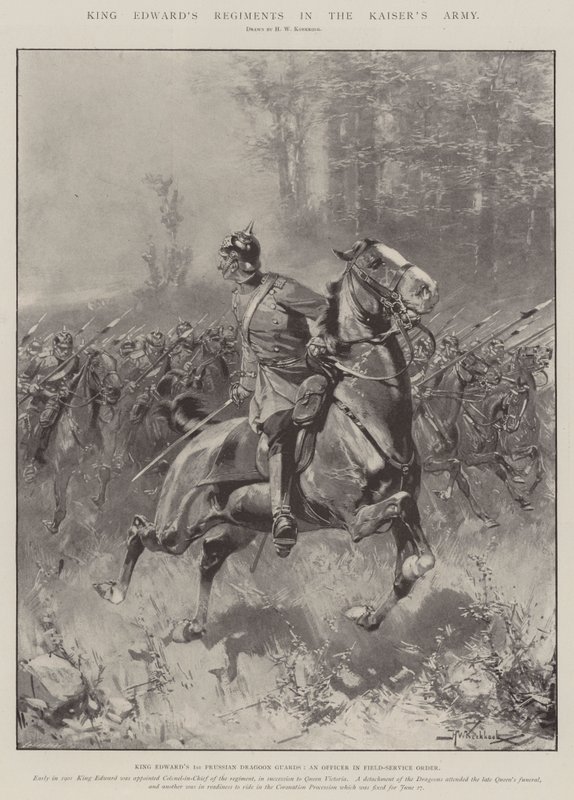 Regimenty króla Edwarda w Armii Kaisera autorstwa Hermanus Willem Koekkoek