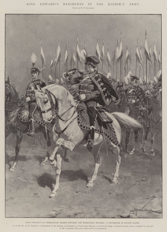 Regimenty króla Edwarda w Armii Kaisera autorstwa Hermanus Willem Koekkoek