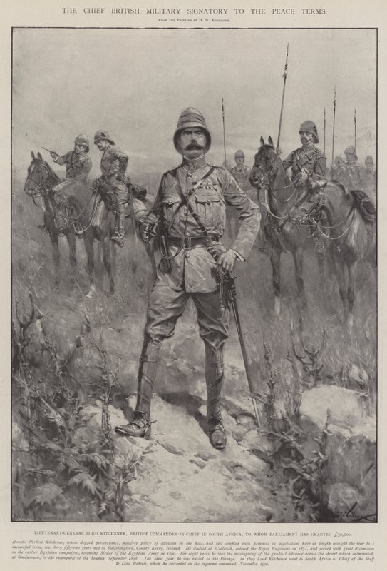Główny brytyjski wojskowy sygnatariusz warunków pokoju autorstwa Hermanus Willem Koekkoek