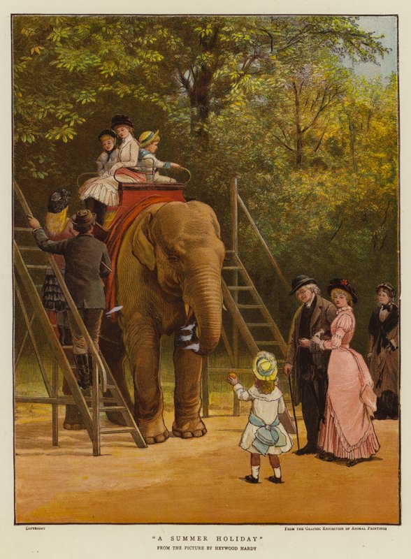 Letnie wakacje (chromolitho) autorstwa Heywood (after) Hardy