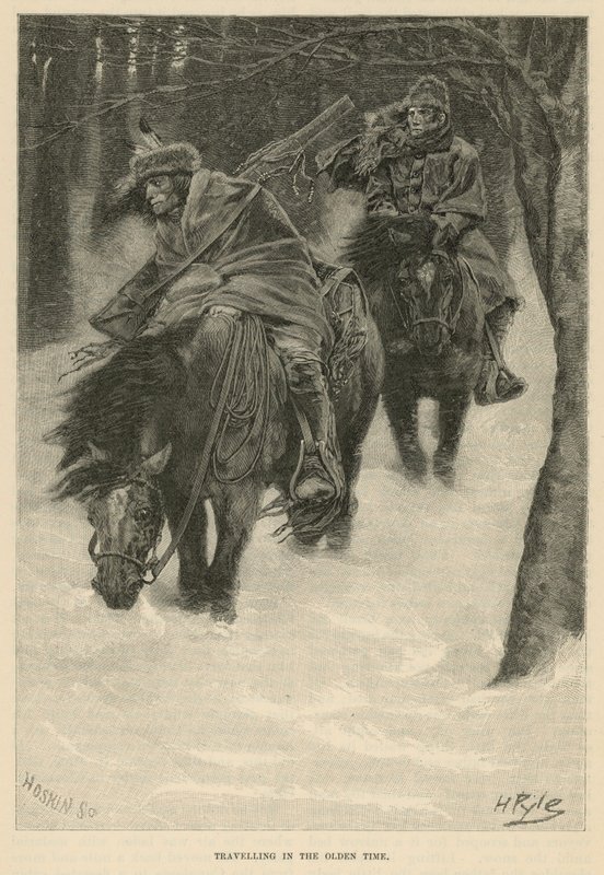 Podróżowanie w dawnych czasach autorstwa Howard Pyle