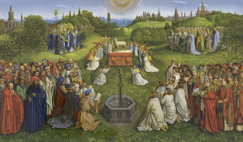 Adoracja Mistycznego Baranka autorstwa Jan van Eyck