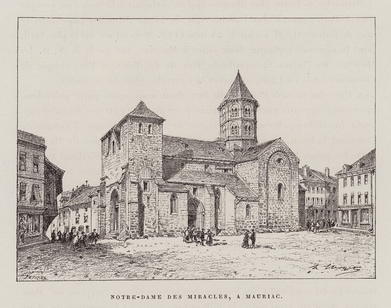Notre-Dame Des Miracles, A Mauriac (rycina) autorstwa Hubert Clerget