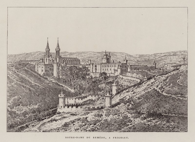 Notre-Dame Du Remede, A Frigolet (rycina) autorstwa Hubert Clerget