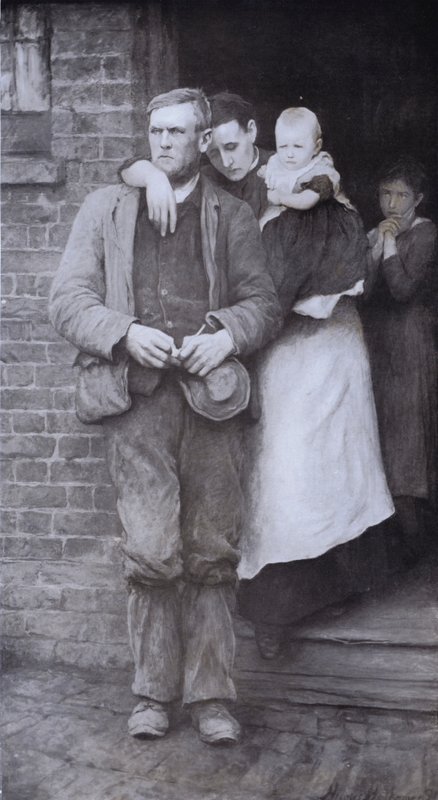 Na strajku (lito) autorstwa Hubert von Herkomer