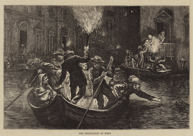 Powódź w Rzymie autorstwa Hubert von Herkomer