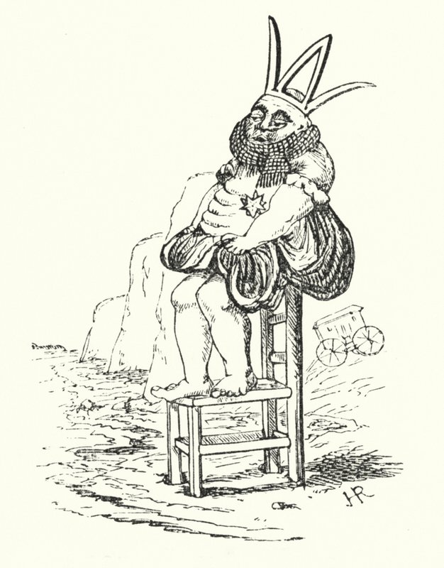Król Kanut (lito) autorstwa Hugh Rowley