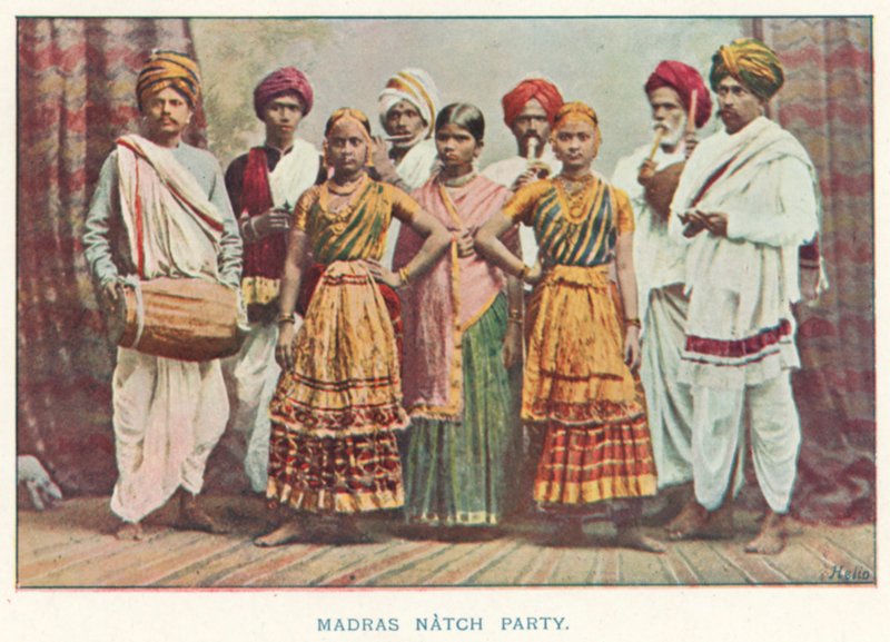Indianie: Madras Natch Party (kolorowe zdjęcie) autorstwa Indian photographer
