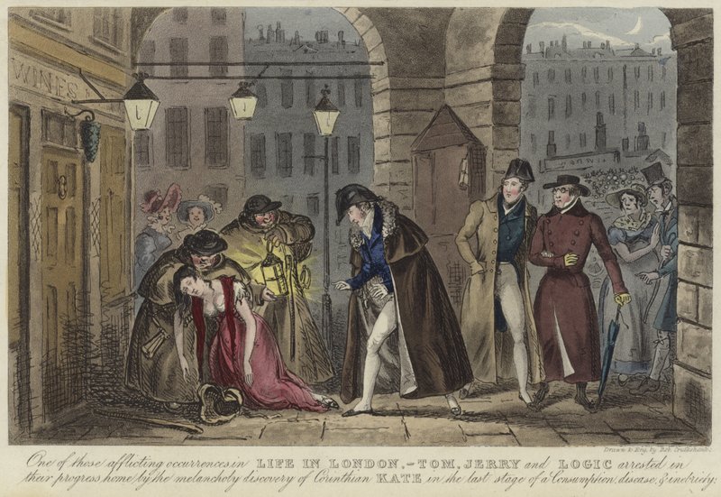 Życie w Londynie autorstwa Isaac Robert Cruikshank