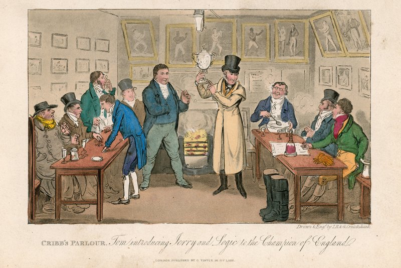 Salon Cribba autorstwa Isaac, Robert and George Cruikshank