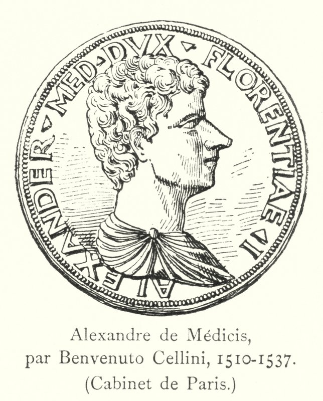 Alexandre de Medicis, par Benvenuto Cellini, 1510-1537, Cabinet de Paris autorstwa Italian School