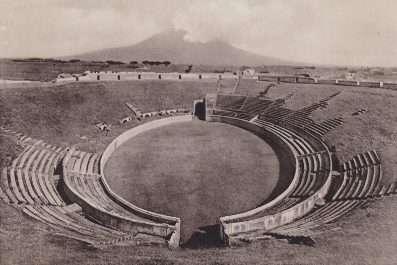Anfiteatro, Amfiteatr (zdjęcie czarno-białe) autorstwa Italian Photographer