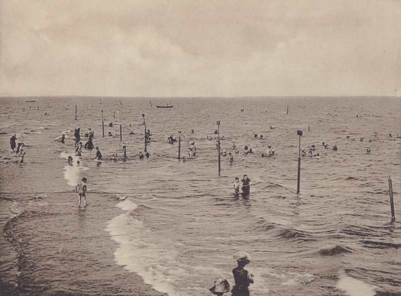 Lido, Bagni Di Mare (zdjęcie b / w) autorstwa Italian Photographer