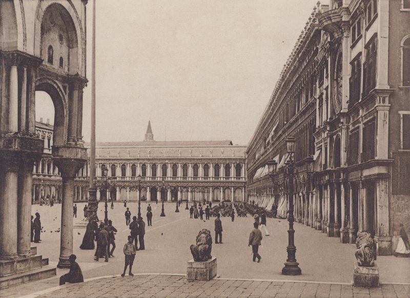 Piazza S Marco Dai Leoncini (b / w zdjęcie) autorstwa Italian Photographer