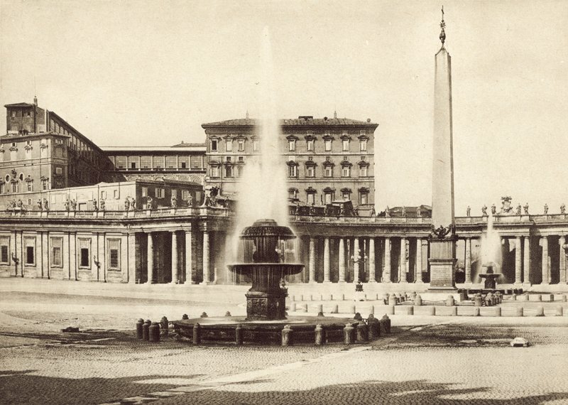 Plac Św. Piotra i Pałac Watykański autorstwa Italian Photographer