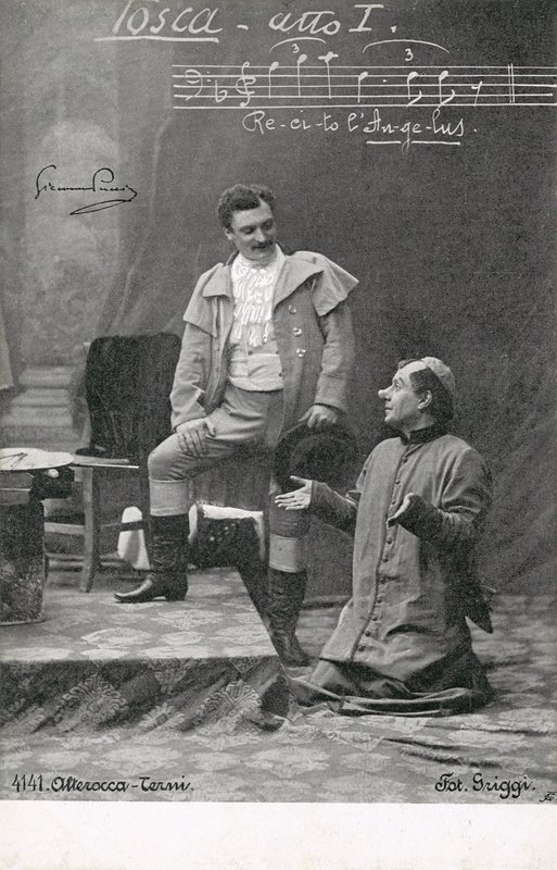 Scena z Toski (zdjęcie czarno-białe) autorstwa Italian Photographer