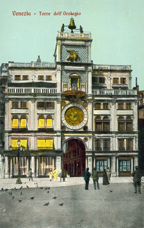 Wenecja, Włochy, Torre Dell Orologio autorstwa Italian Photographer