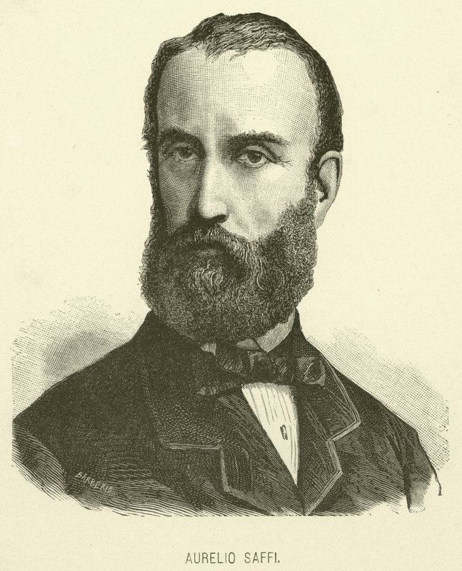 Aurelio Saffi (grawerunek) autorstwa Italian School