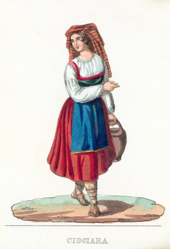 Ciociara (kolorowy grawer) autorstwa Italian School