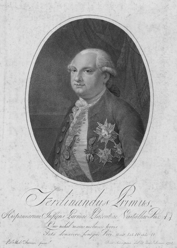 Ferdynand I, książę Parmy (grafika) autorstwa Italian School