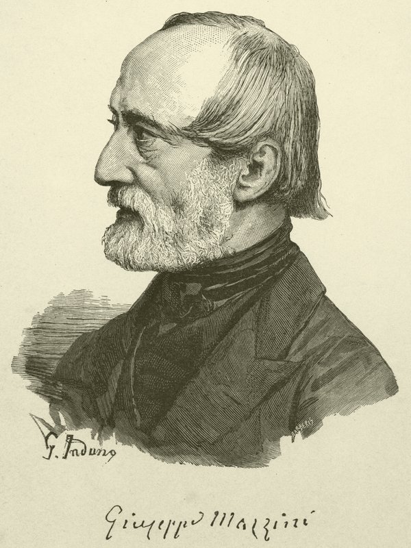 Giuseppe Mazzini (grafika) autorstwa Italian School