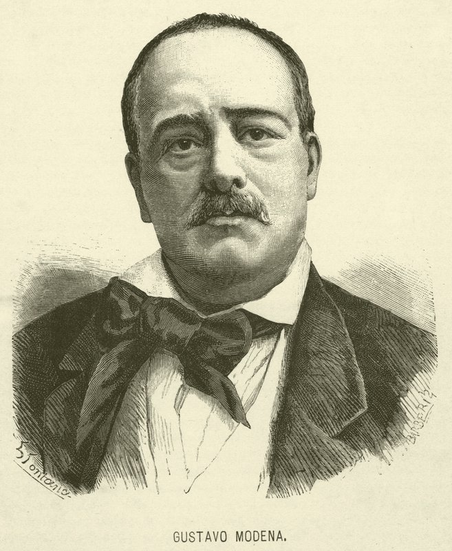 Gustavo Modena (grawerunek) autorstwa Italian School