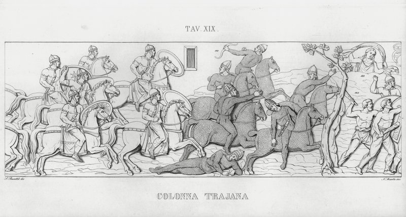 Kolumna Trajana (rycina) autorstwa Italian School