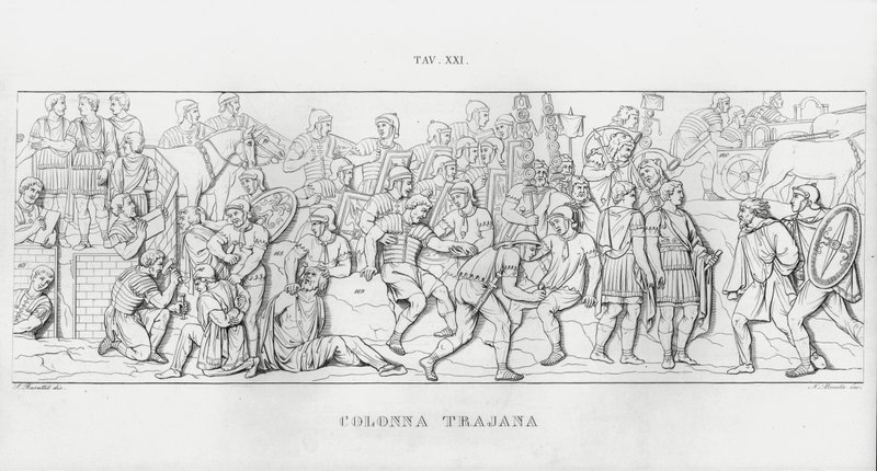 Kolumna Trajana (rycina) autorstwa Italian School