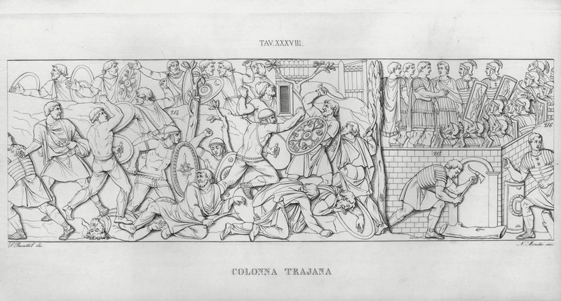 Kolumna Trajana (rycina) autorstwa Italian School