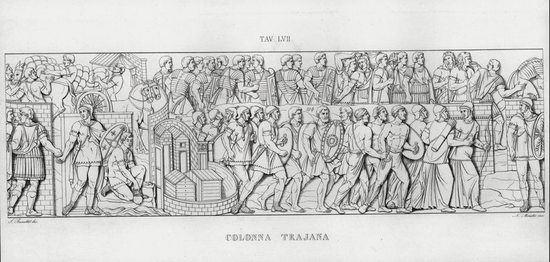 Kolumna Trajana (rycina) autorstwa Italian School