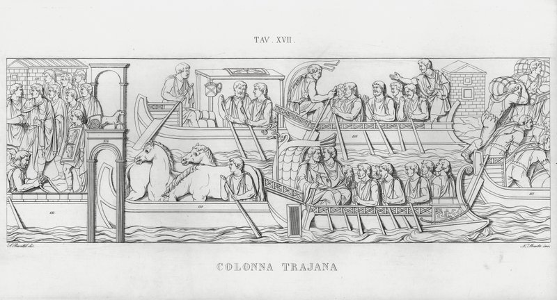 Kolumna Trajana, Kolumna Trajana (rycina) autorstwa Italian School