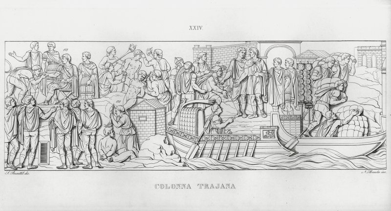 Kolumna Trajana, Kolumna Trajana (rycina) autorstwa Italian School