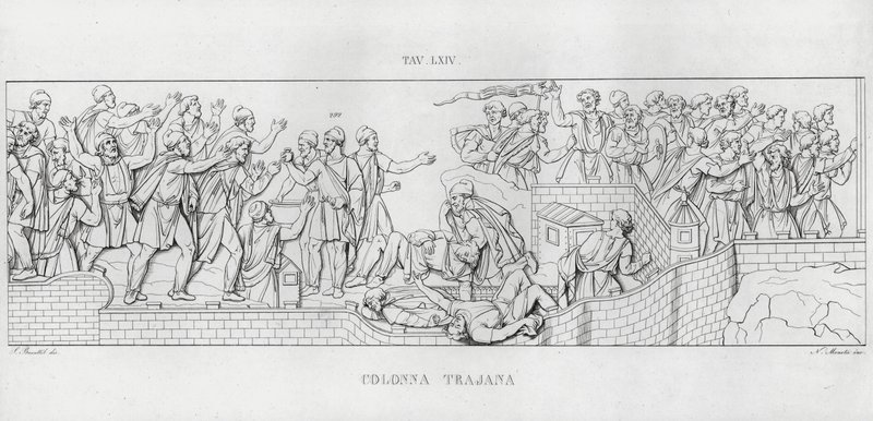 Kolumna Trajana, Kolumna Trajana (rycina) autorstwa Italian School