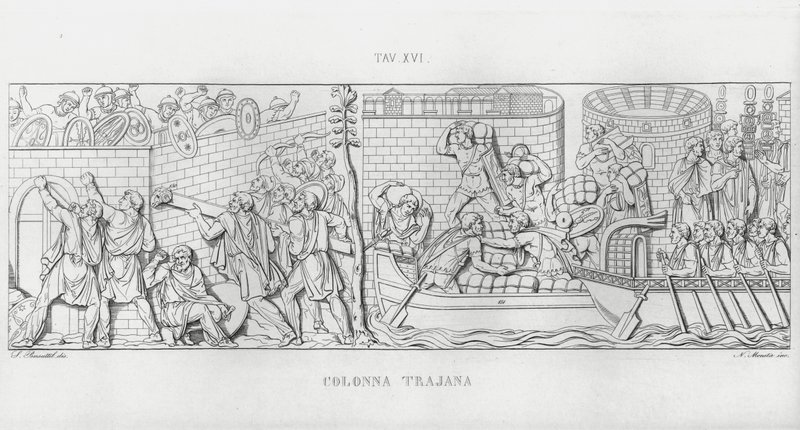 Kolumna Trajana, Kolumna Trajana (rycina) autorstwa Italian School