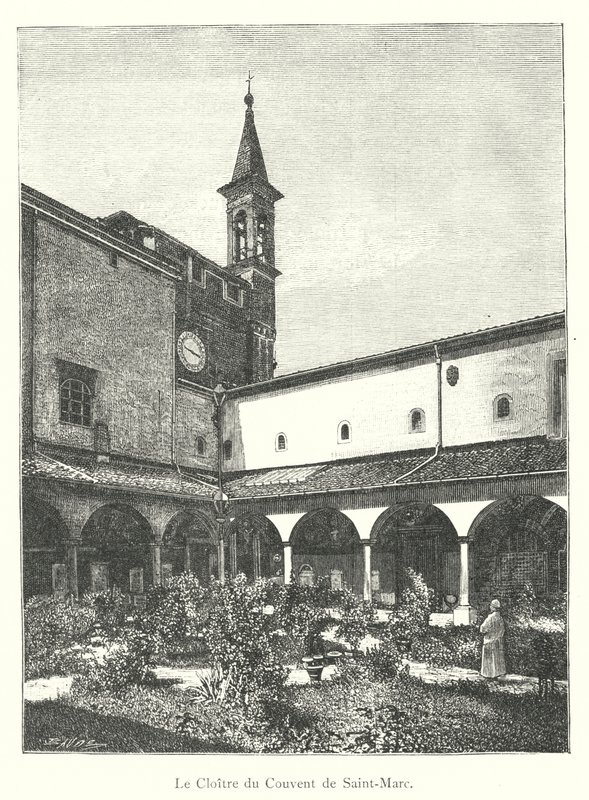 Klasztor Klasztoru św. Marka (rycina) autorstwa Italian School